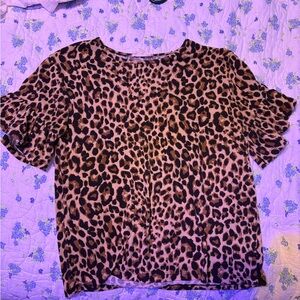 Leopard Print Women's Top